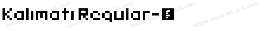 Kalimati Regular字体转换